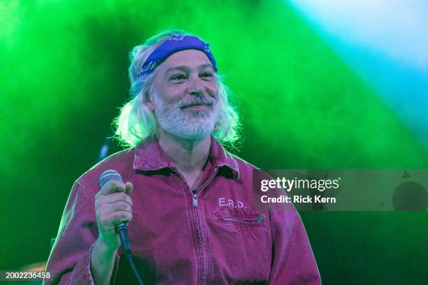 Matisyahu performs in concert during the "Hold The Fire Tour" at Stubb's Waller Creek Amphitheater on February 10, 2024 in Austin, Texas.