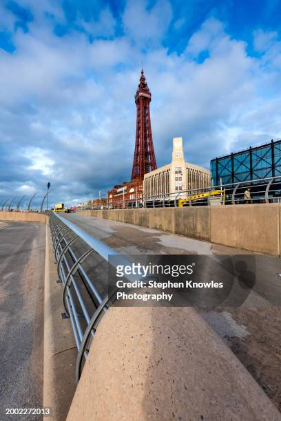 view to blackpool tower - stephen stock pictures, royalty-free photos & images