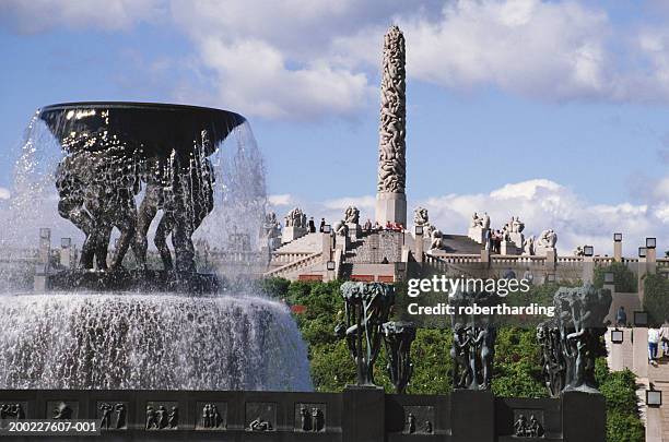 norway, oslo, frogner sculpture park - vigeland sculpture park stock pictures, royalty-free photos & images