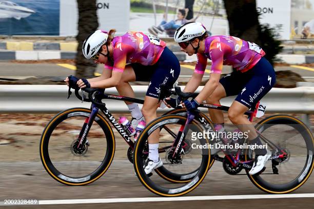 Femke Markus of The Netherlands and Femke Gerritse of The Netherlands and Team SD Worx-Protime competes during the 2nd UAE Tour 2024, Stage 4 a 105km...