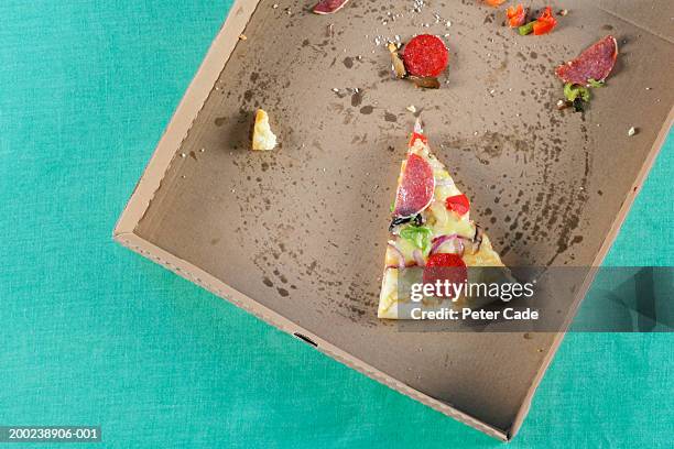 pizza in box - leftovers stock pictures, royalty-free photos & images