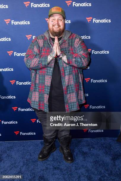 Jelly Roll attends Michael Rubin's Fanatics Super Bowl Party at the Marquee Dayclub at The Cosmopolitan of Las Vegas on February 10, 2024 in Las...