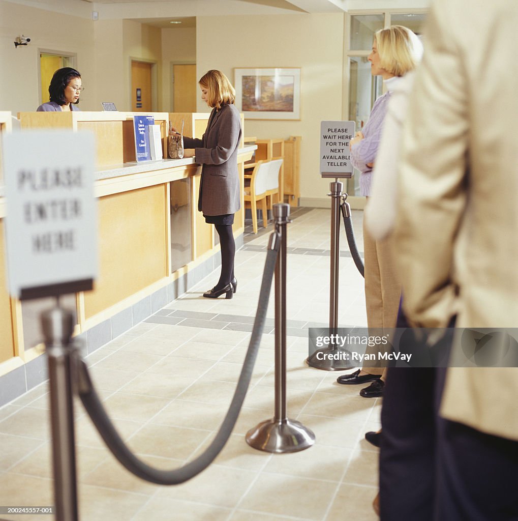 Wait Machineimg Waiting In A Bank