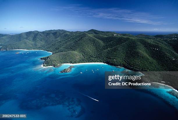 trunk bay, st. john, us virgin is. - trunk bay bildbanksfoton och bilder