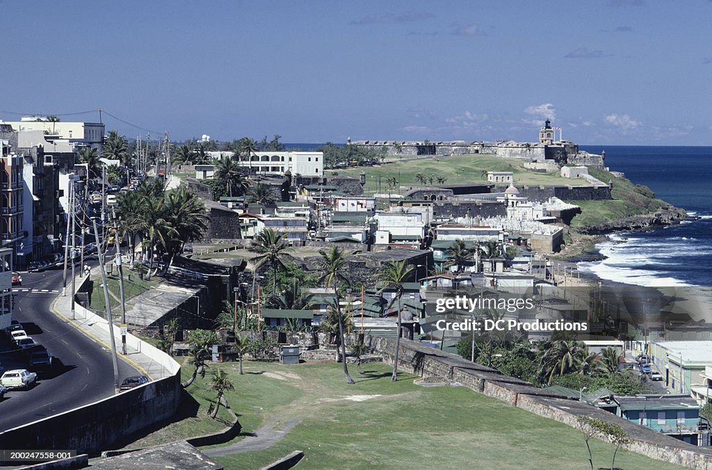 View of Old San Juan, Puerto Rico, elevated view