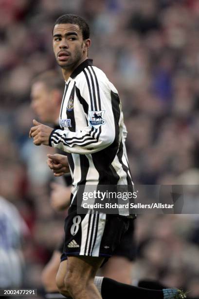 December 19: Kieron Dyer of Newcastle United running during the Premier League match between Liverpool and Newcastle United at Anfield on December...