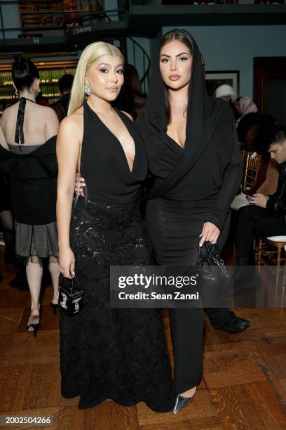 Daisy Marquez and Nazanin Kavari attend the Tiffany Brown Designs Winter 2025 Collection at 42 West on February 10, 2024 in New York City.