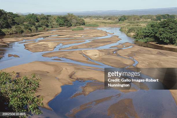 south africa, usutu river, elevated view - maputaland stock-fotos und bilder