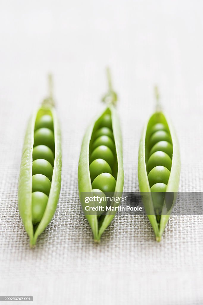 3pea Shells Three Pea Pods Closeup High-Res Stock Photo - Getty Images