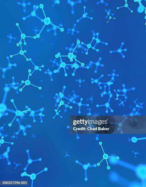 molecules (digital) - molecule stock illustrations