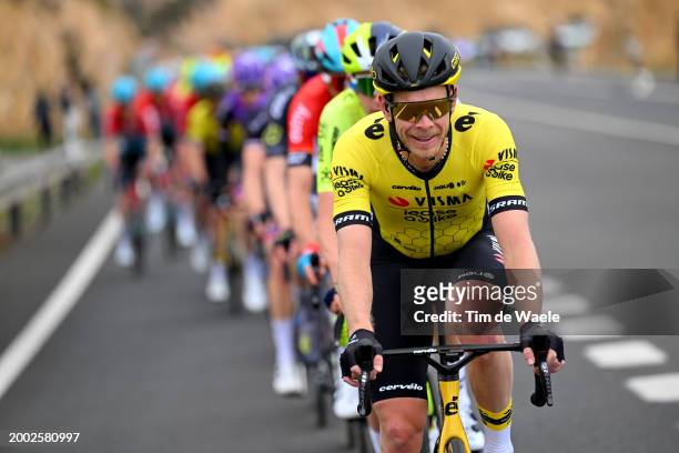 Julien Vermote of Belgium and Team Visma | Lease a Bike competes during the 39th Clasica de Almeria 2024 a 192.3km one day race from Puebla de Vícar...