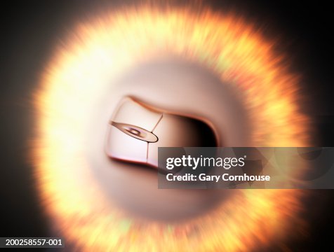 Computer Mouse Encircled With Firey Flare High-Res Vector Graphic ...