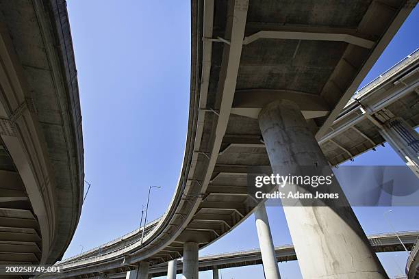 usa, kentucky, louisville, expressway ramps, low angle view - kentucky road stock pictures, royalty-free photos & images
