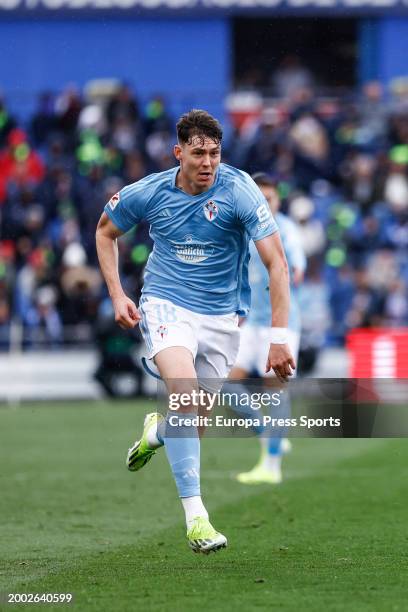 Jorgen Strand Larsen of Celta in action during the Spanish League, LaLiga EA Sports, football match played between Getafe CF and RC Celta de Vigo at...