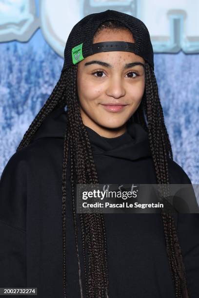 Candice Vernet from french TV show 'Star Academy' 2023 attends the "Chien Et chat" Premiere at Cinema UGC Normandie on February 11, 2024 in Paris,...