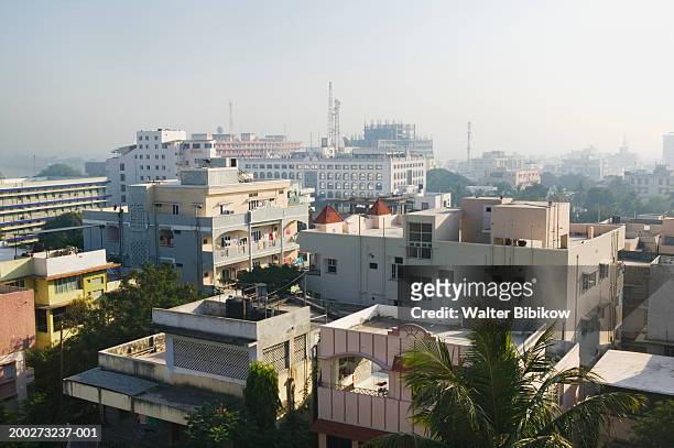 india, andhra pradesh, hyderabad skyline - hyderabad stock pictures, royalty-free photos & images