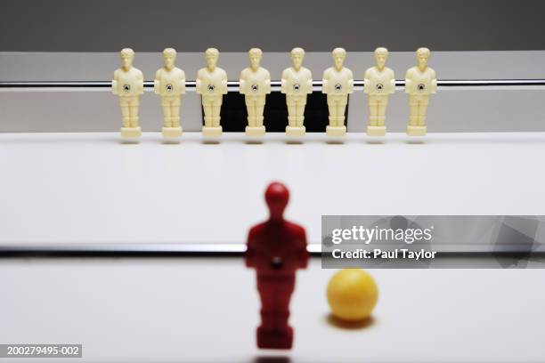 table soccer figures - offense sporting position stock pictures, royalty-free photos & images