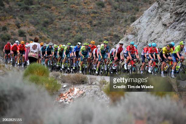 Marco Haller of Austria, Bob Jungels of Luxembourg and Team BORA - hansgrohe and a general view of the peloton competing during the 39th Clasica de...