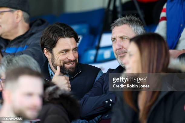 Head Coach Russell Martin of Southampton alongside Director of Football Jason Wilcox in attendance during the Adobe Women's FA Cup Fifth Round match...