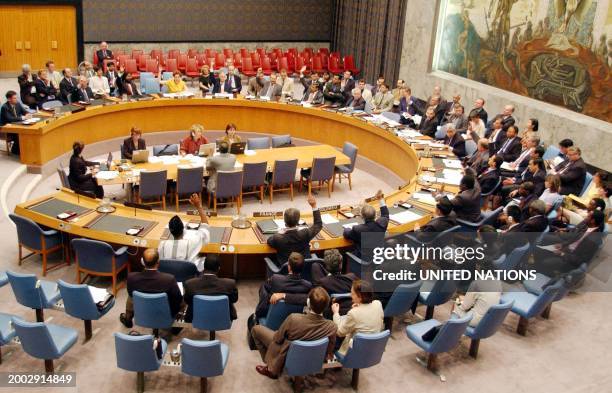 The UN Security Council, composed of its ten members elected by the General Assembly for a two-year term -Bulgaria, Cameroon, Colombia, Guinea,...