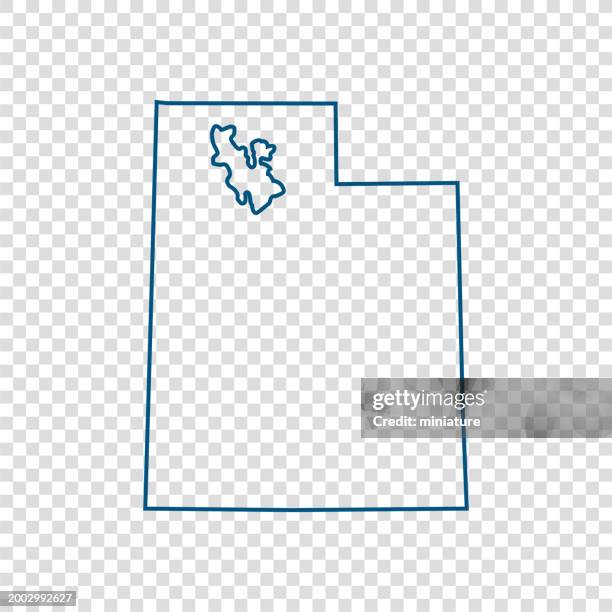 utah map - utah stock illustrations