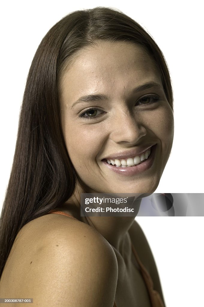 Young woman smiling, portrait