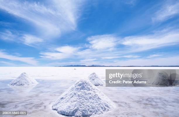 bolivia, potosi province, salar de uyuni salt pan - bolivian navy stock pictures, royalty-free photos & images