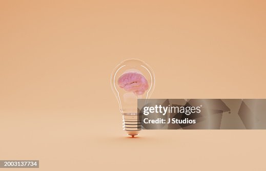 A brain inside a lightbulb A brain inside a lightbulb