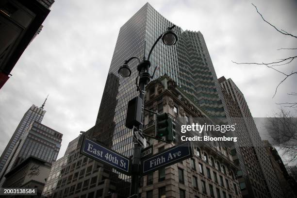 The HSBC Tower at 452 Fifth Avenue in New York, US, on Sunday, Feb. 11, 2024. Commercial-property deals in the US are starting to pick up at deep...