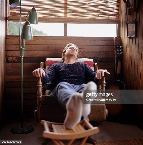 Resting In Chair Man Sleeping In Chair Photos and Premium High Res Pictures - Getty Images