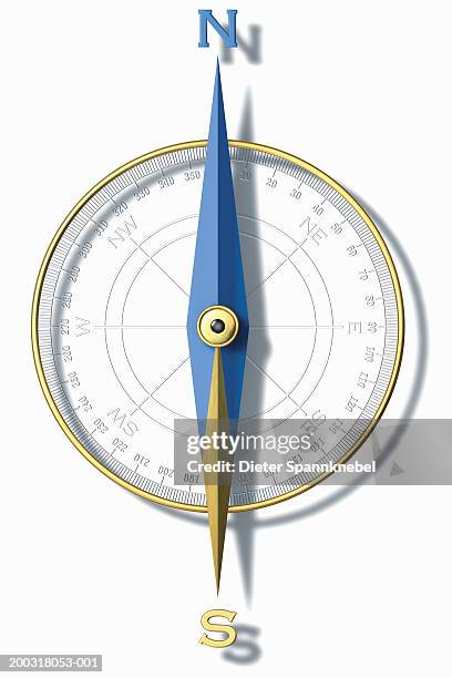 compass (digital) - compass white background stock illustrations