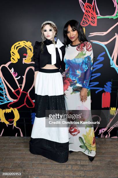 Stacey Bendet and Jordan Emanuel attend the alice + olivia by Stacey Bendet Fall 2024 Presentation on February 10, 2024 in New York City.