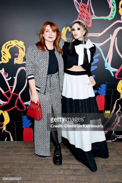 Samantha Barry and Stacey Bendet attend the alice + olivia by Stacey Bendet Fall 2024 Presentation on February 10, 2024 in New York City.
