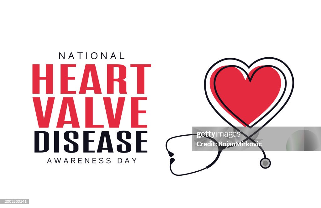 Heart Valve Disease Awareness Day background, banner design. Vector