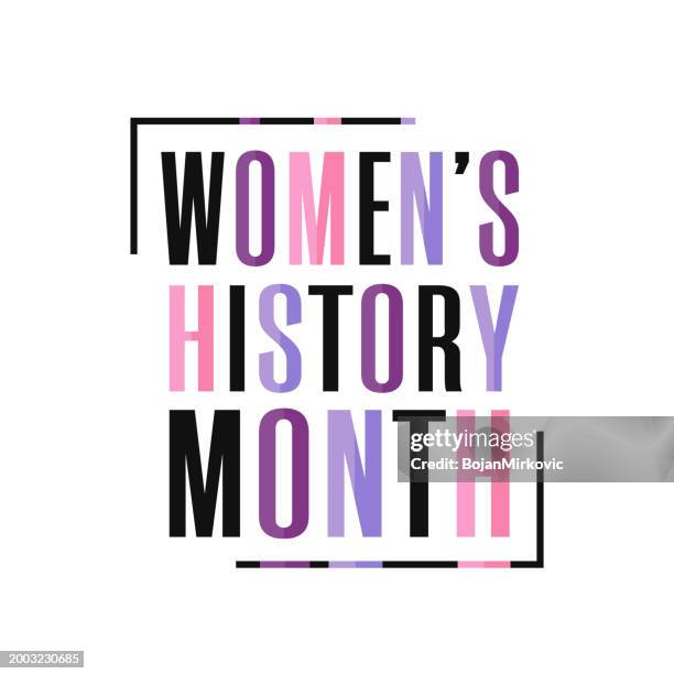 illustrations, cliparts, dessins animés et icônes de affiche du mois de l’histoire des femmes, carte, arrière-plan, mars. vecteur - mois