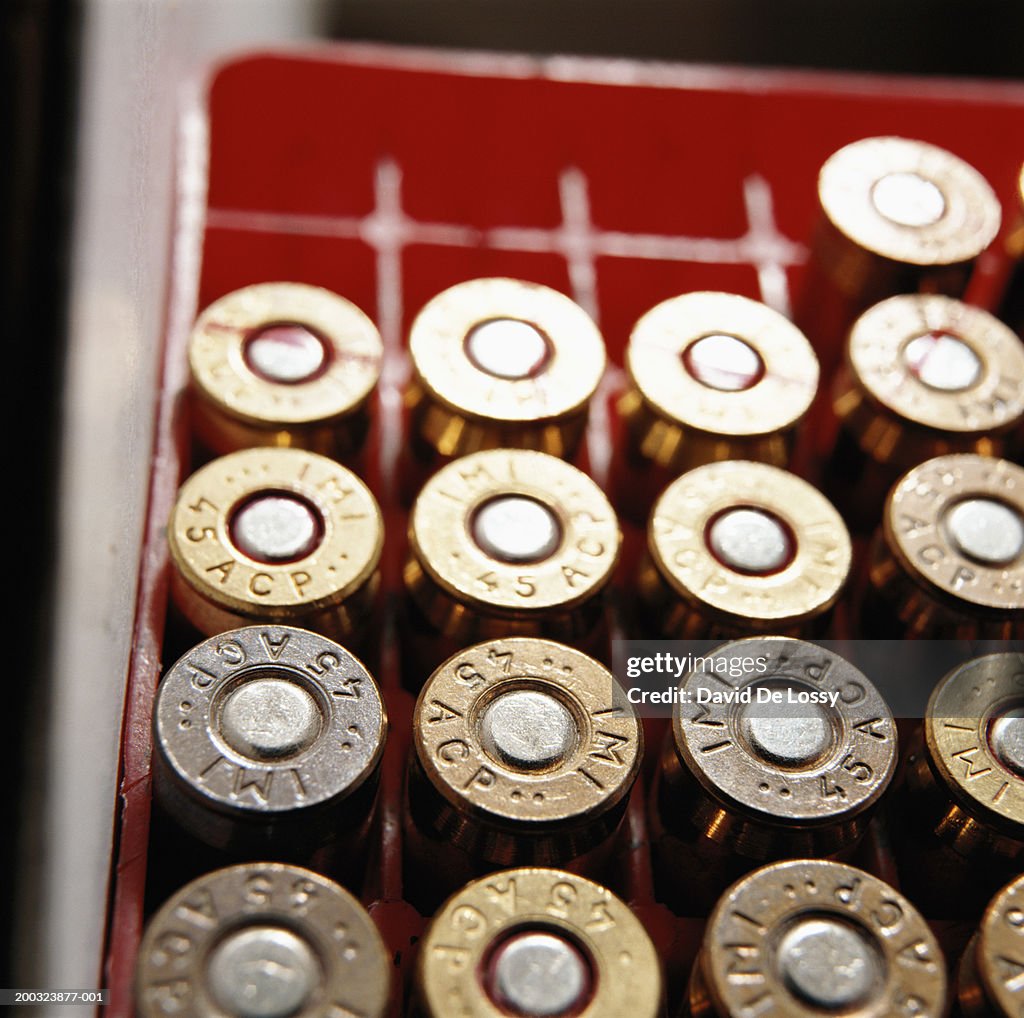 Bullets, elevated view