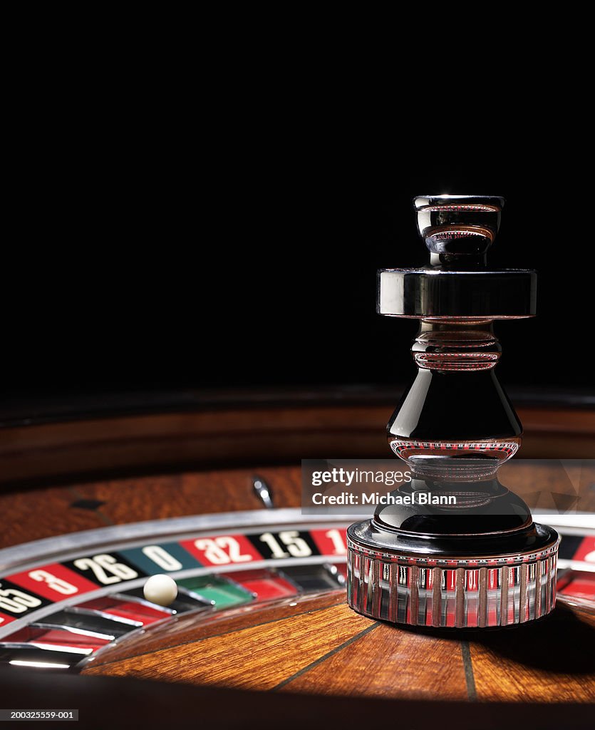 Roulette wheel, close-up