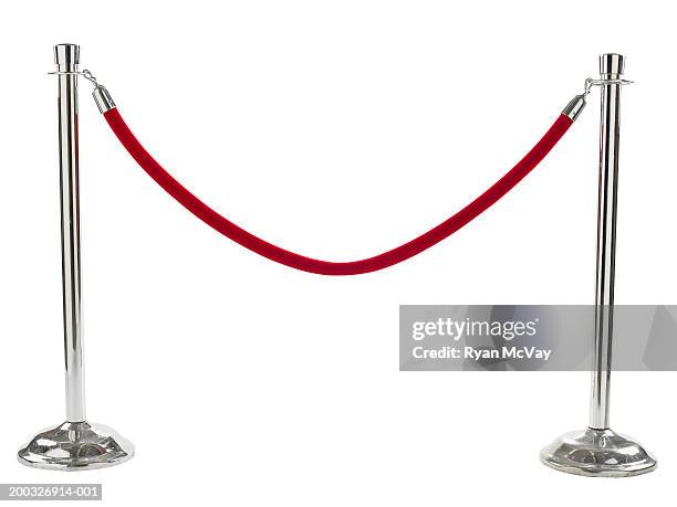 velvet rope barrier - roped off imagens e fotografias de stock