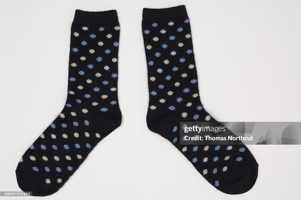 Polka dotted socks