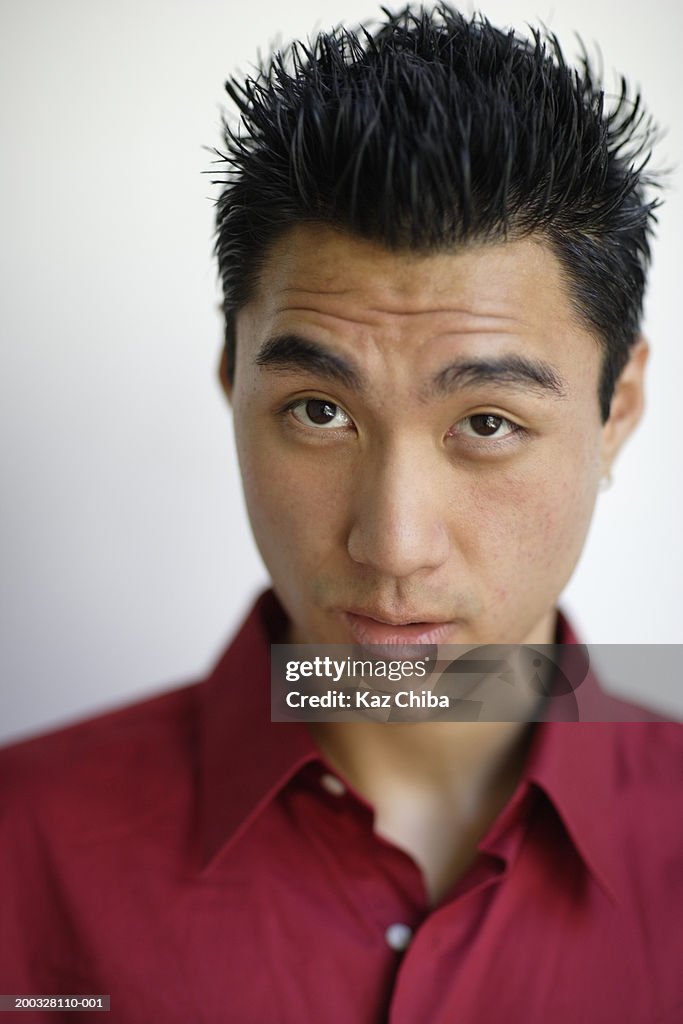 Young man, portrait, close-up