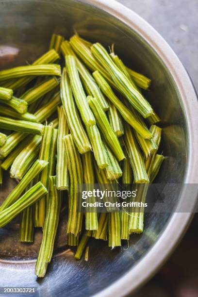 filipino food, tarlac city, central luzon, philippines - moringa oleifera stock pictures, royalty-free photos & images