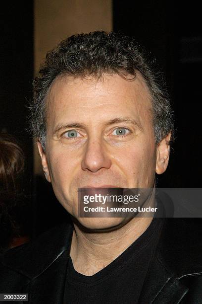 Actor Paul Reiser arrives at the afterparty for opening night of Woody Allen's new play Writers Block May 15, 2003 at Metronome in New York City.