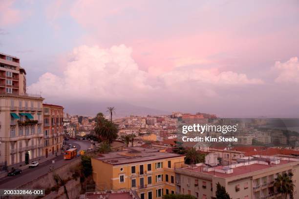 italy, view of naples as seen from vomero - 2005 stock pictures, royalty-free photos & images