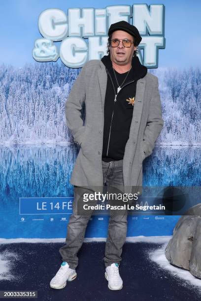 Paco Boisson attends the "Chien Et chat" Premiere at Cinema UGC Normandie on February 11, 2024 in Paris, France.