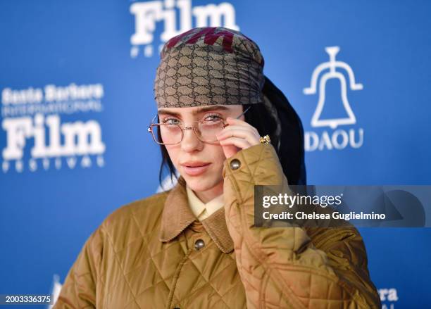 Billie Eilish attends the Variety Artisans Awards during the 39th Annual Santa Barbara International Film Festival at The Arlington Theatre on...