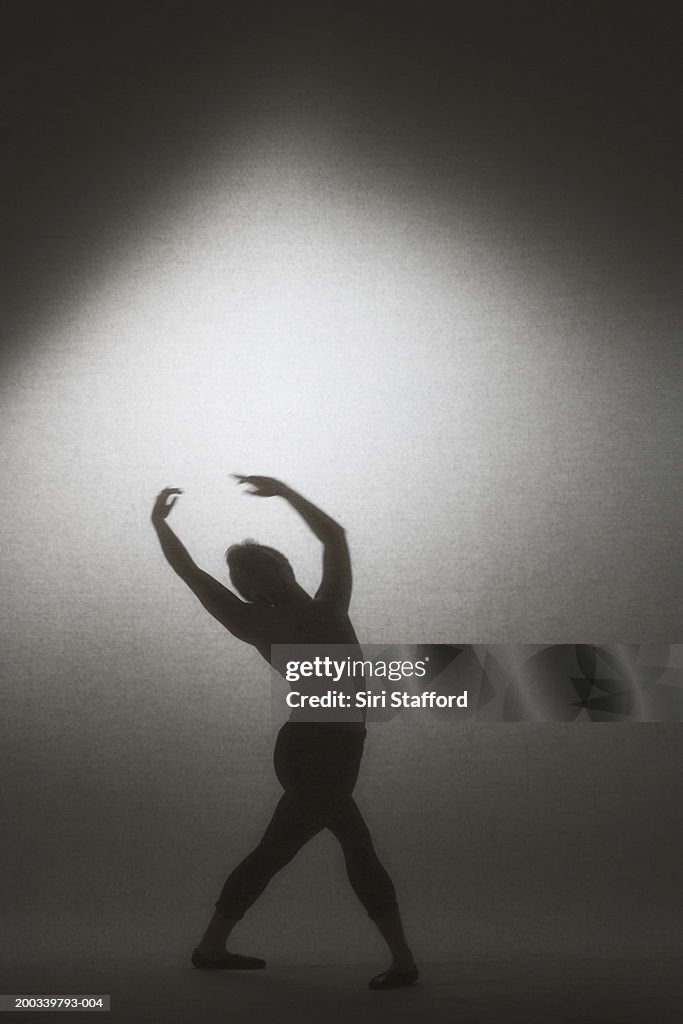 Male dancer in ballet position