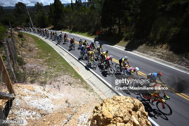 Aldemar Reyes of Colombia and Team Banco Guayaquil - Bianchi, Wilson Haro of Ecuador and Team Ecuador, Niccolo Bonifazio of Italy and Team Corratec -...