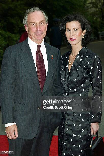 Mayor Michael Bloomberg and New York City Film Commissioner Katherine Oliver arrive at a party hosted by mayor Michael Bloomberg to celebrate the...