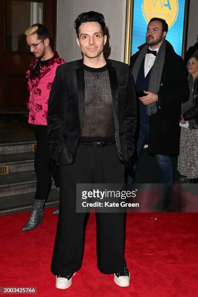 Fabian Aloise attends the WhatsOnStage Awards 2024 at the London Palladium on February 11, 2024 in London, England.