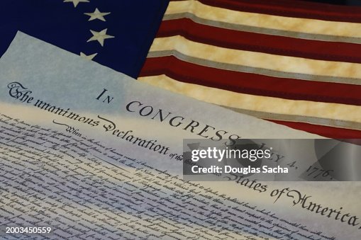 Famous Declaration of Independence from the Founding Fathers of the United States